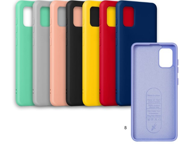 Накладка для SAMSUNG A71 A715F, Silicone case, с магнитом, красный