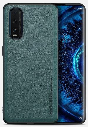 Накладка для Realme C30, X-level, под кожу, коричневый
