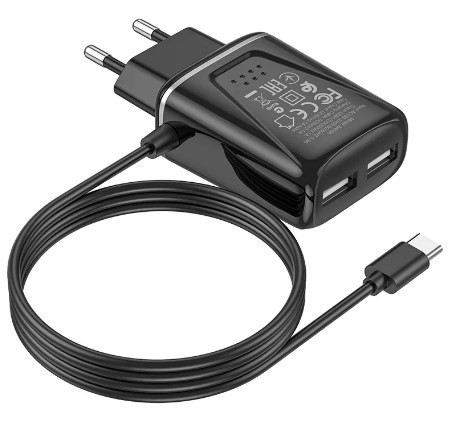 СЗУ BOROFONE BA50A Beneficence 2.1A 1USB с кабелем micro