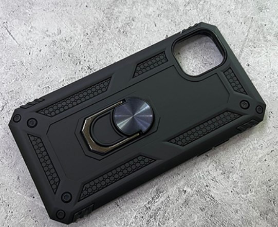 Накладка для XIAOMI Redmi 13C POCO C65, противоударный с кольцом, с защитой камеры, черный