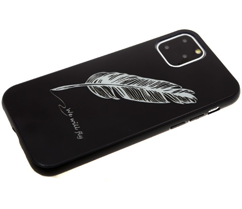 Накладка для SAMSUNG A205F (A20)/A305F (A30), Перо, черный