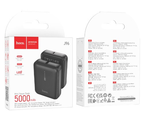 Внешний аккумулятор HOCO J96 Strider, 2A, 5000 mah