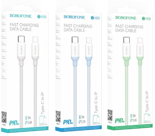 USB кабель BOROFONE BX68 Type-c на Lightning