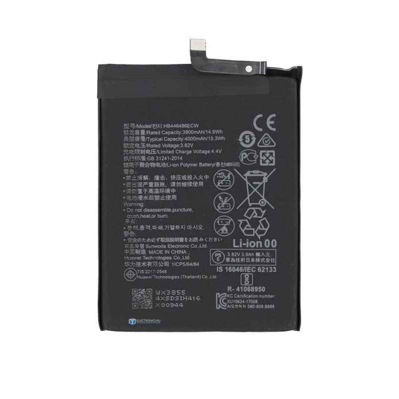АКБ DEJI для HUAWE HB446486ECW  P Smart Z Honor 9X Honor 9X Premium Y9s 4000mAh