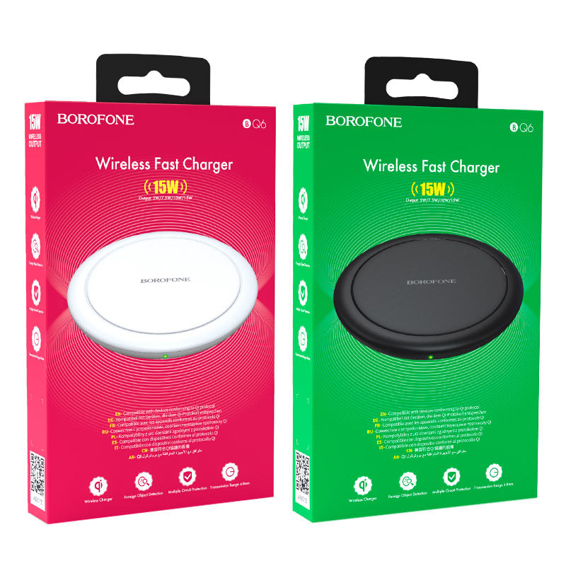 ЗУ беспроводное Borofone BQ6 Boon Wireless Fast Charger 15W