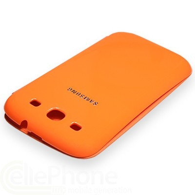 Чехол-книга для SAMSUNG I9300 (S3), FLIP COVER, оранжевый