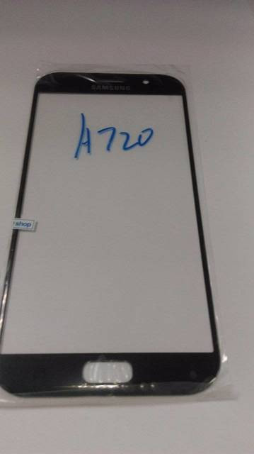 Стекло дисплея для Samsung A720F (A7 2017) (черный)