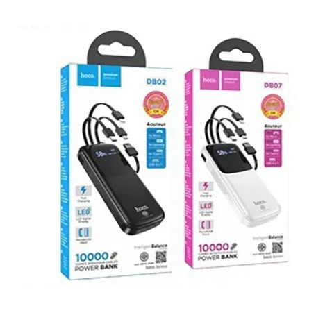 Внешний аккумулятор HOCO DB02 10000 mAh  выходы 2 USB, micro USB