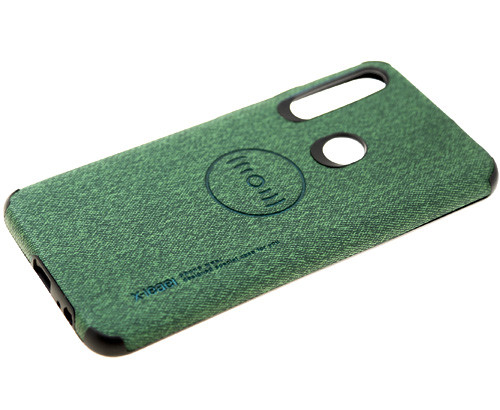 Накладка для XIAOMI Redmi Note 8T, Под джинс, с магнитом, зеленый