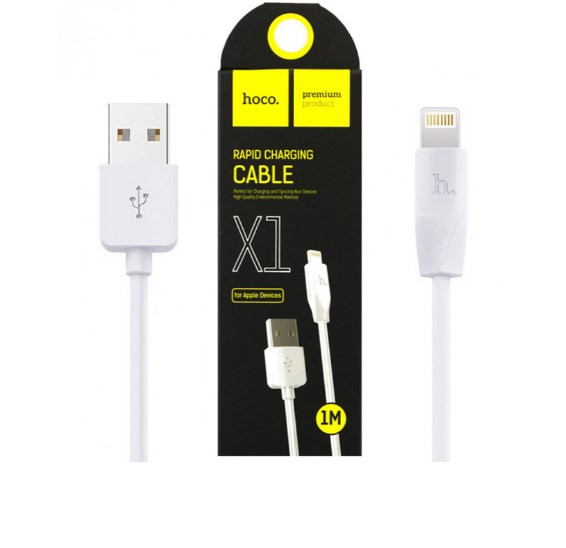 USB кабель для lightning HOCO X1, Rapid, 2.1А, 1 м