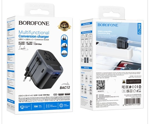 Переходник HOCO BAC12  USB-C / Type-C и USB x 2