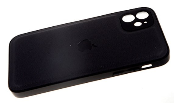 Накладка для SAMSUNG A33 5G, под кожу, с защитой камеры, черный