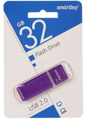 Флеш-накопитель 32Gb SmartBuy Quartz seriess, фиолетовый