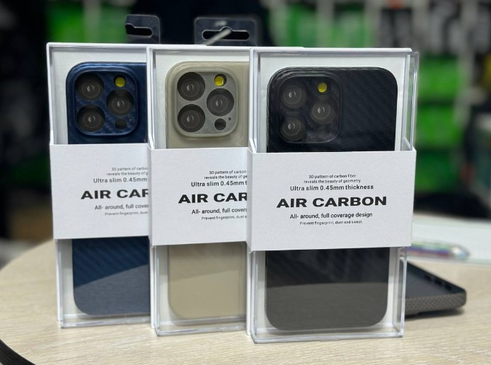 Накладка для SAMSUNG S24, KZDOO original , Air-CARBON Ультратонкий 0:4Мм, синий