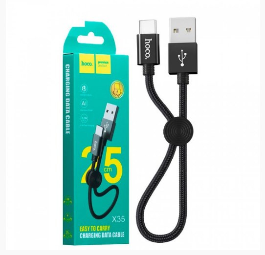 USB кабель для lightning HOCO X35, 2,4A, 0,25м