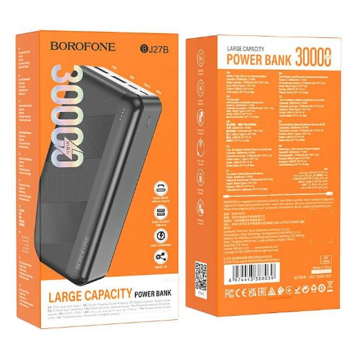 Внешний аккумулятор BOROFONE BJ27B 30000mAh