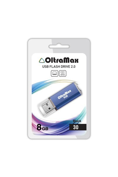 Флеш-накопитель 8Gb OltraMax Drive 30,  USB 2.0, синий