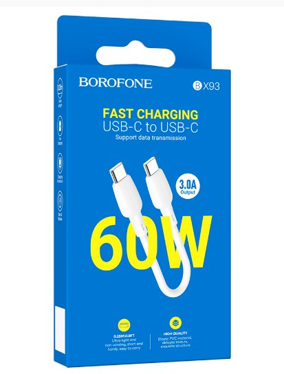 USB кабель для Type-c на Type-c,BOROFONE  BX93 Super power,100w