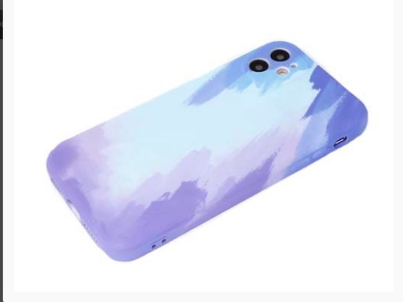 Накладка для SAMSUNG A22 A225, M32 M325, Silicone case, сиренево голубой