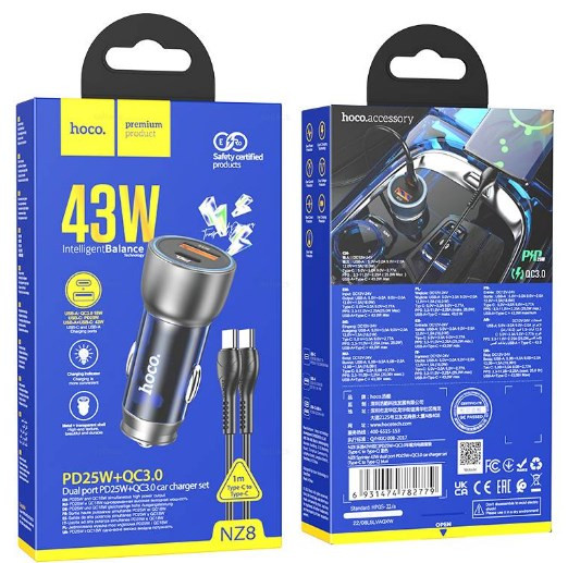 АЗУ HOCO NZ8, Type-C PD30W+QC3.0