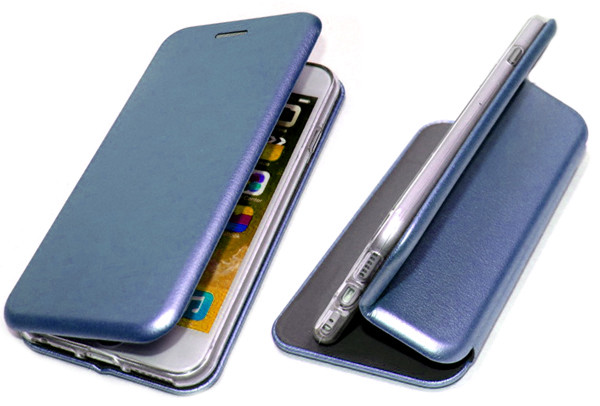 Чехол-книга для SAMSUNG A205F (A20)/A305F (A30), Fashion Case, с магнитом, голубой