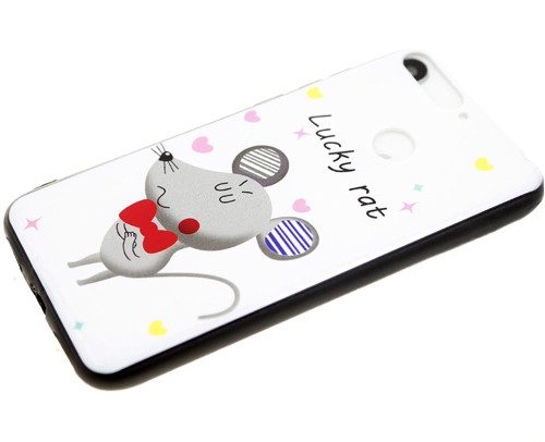 Накладка для XIAOMI Redmi Note 8T, Мышка с бантиком