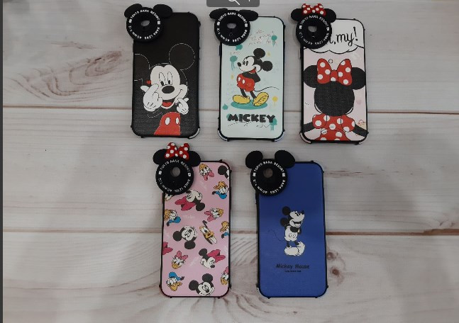 Накладка для Apl IPh 12 PRO 12, Микки, Минни, с ушками