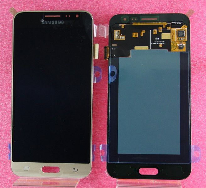 Дисплей для Samsung J320F (J3 2016) в сборе с сенсором (золото) Оригинал