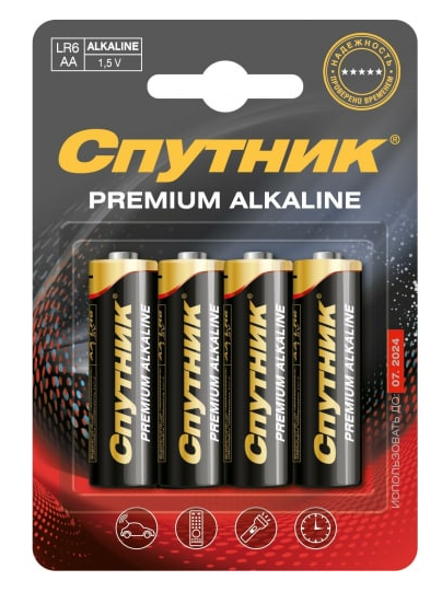 Батарейка Спутник LR6/4B