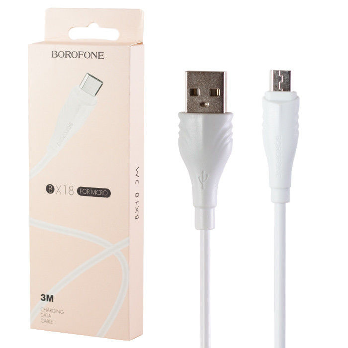 USB кабель для TYPE-C BOROFONE BX18, Optimal, 3А, 1 м