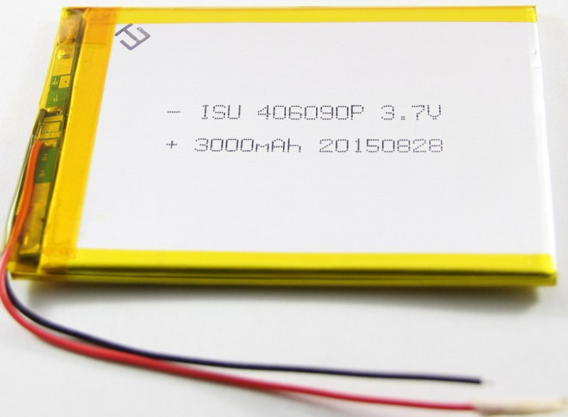 АКБ универсальная 46090мм 3,7v 3000mAh Li-Pol 406090p