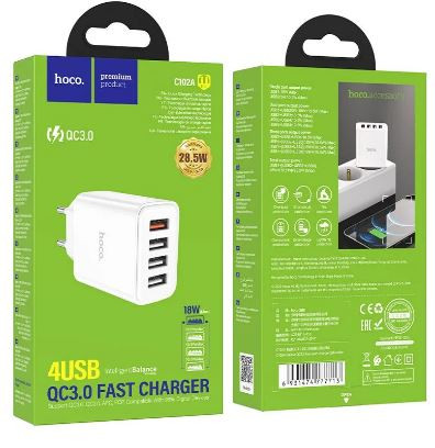 СЗУ HOCO C102A 4USB 18W 2.1A