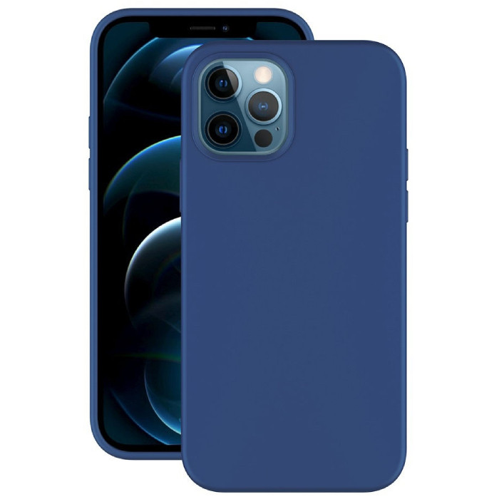 Накладка для Apl IPh 11, SILICONE COVER Soft-touch, голубой грозовой