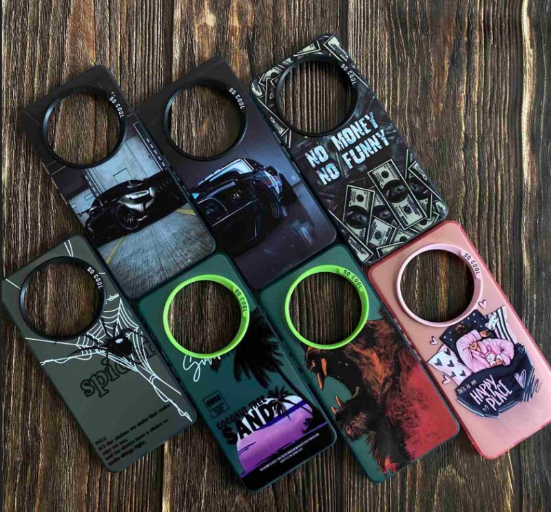 Накладка для INFINIX NOTE 40 Pro, металлические с картинками