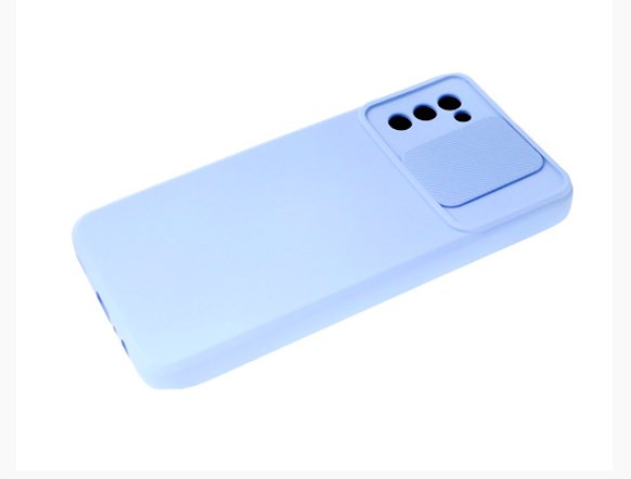 Накладка для SAMSUNG A22 A225, M32 M325, с выдвижной камерой, голубой