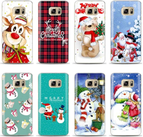 Силикон для SAMSUNG A530F (A8 2018), Деды Морозы