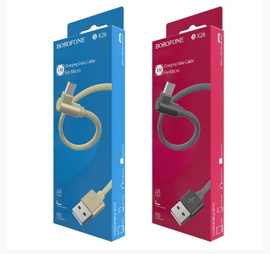 USB кабель для Micro BOROFONE BX26 Express, 2.4А, 1 м