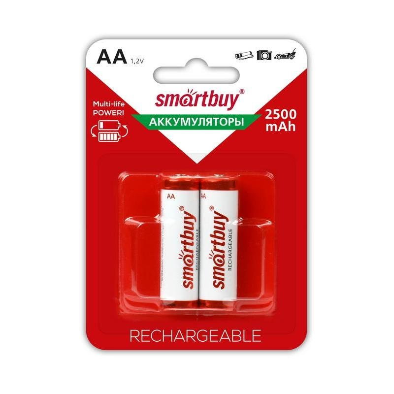 Аккумулятор Smartbuy AA 2500MAh 2BL