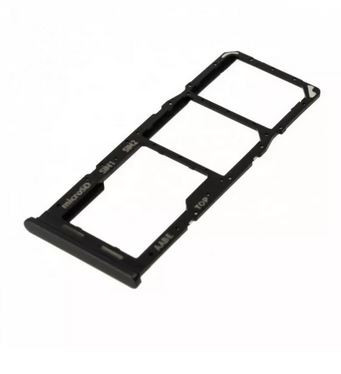 Контейнер SIM для Samsung A127F A12 Nacho черный