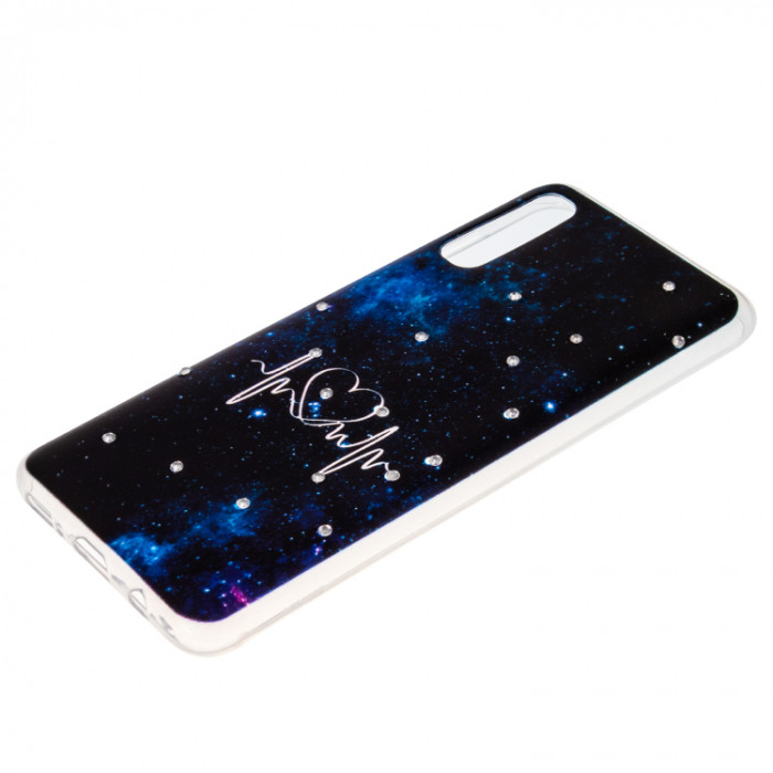 Накладка для HUAWEI Honor 8A Y6 2019 8A PRO Y6S, Phopart, со стразами, галактика №6447