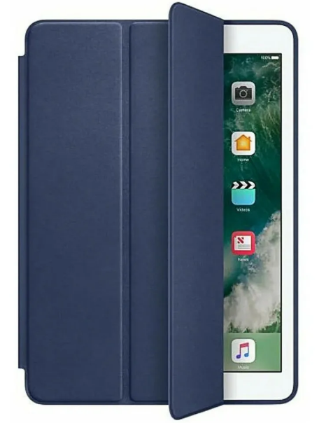 Чехол-книга для iPAD 2/3/4 кожа Copi Orig чсо стилусом, темно синий
