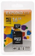 Карта памяти 16Gb MicroSDHC Exployd Class 10 с адаптером
