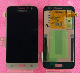 Дисплей для Samsung J120F/DS (J1 2016) в сборе с сенсором (золотой) Оригинал 100%