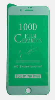 Защитное стекло для ApL iph 7/8/SE(2020), Ceramics Film, белая рамка