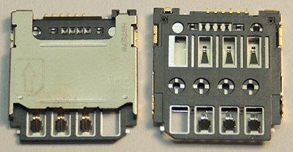 Коннектор SIM для Samsung S5282/S5310/S5312/S6790/S7262/S7390/S7392/G130
