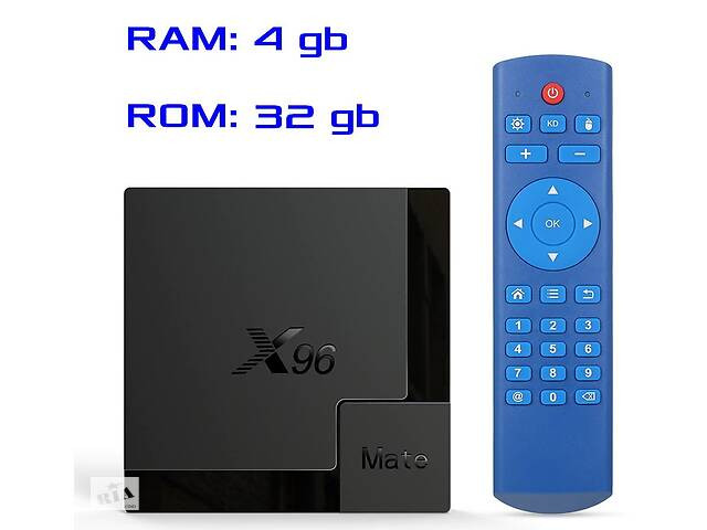Цифровой TV-тюнер Smart Андроид Х96 mate 4/32 Гб