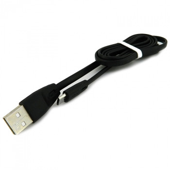 USB кабель для Micro WALKER C320 плоский, черный