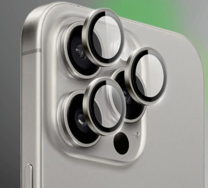 Защитные линзы для камеры Apl IPh 16 Pro, 16 Pro Max, натуральный титан