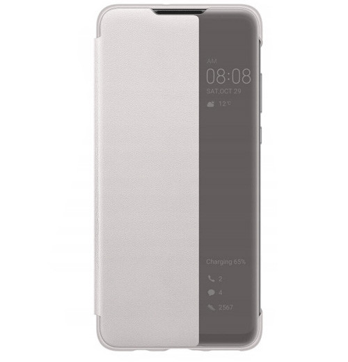 Чехол-книга для Samsung A105F A10, M105F M10, Flip View, серебро