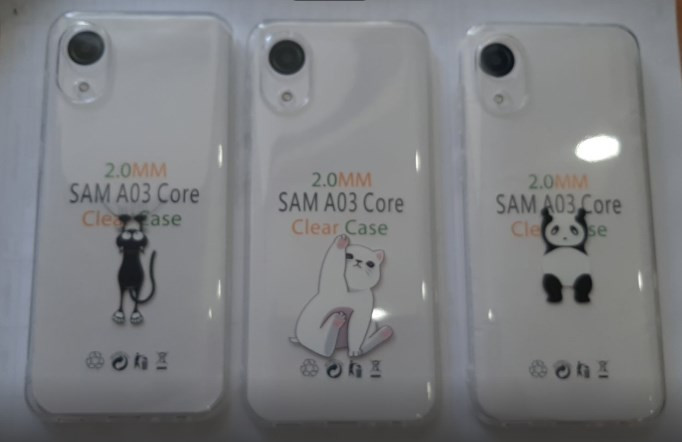 Накладка для SAMSUNG A03 Core, картинки с блестками
